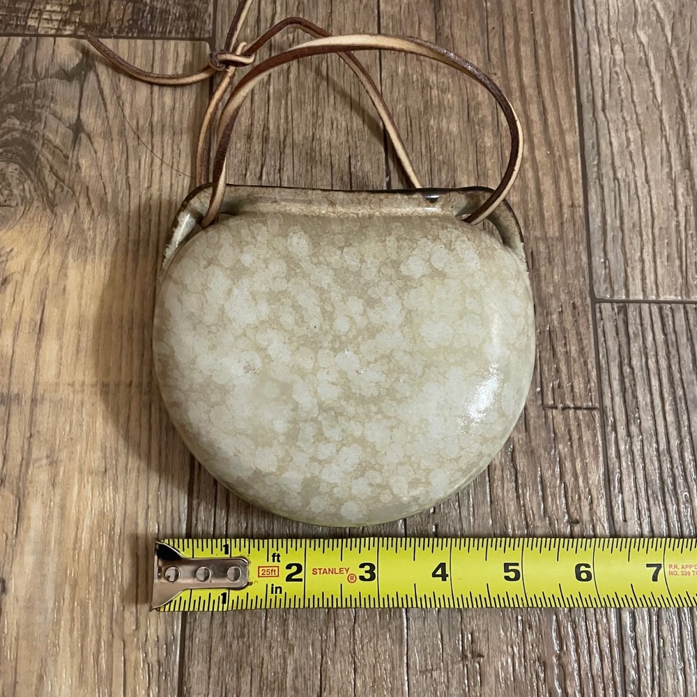 VTG Tonnieshof Carstens West Germany Ceramic Hanging Wall Pocket Vase 4.5 inches - Picture 5 of 7